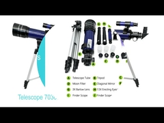 Blue 70mm Lens Astronomical Refractor Telescope 360mm Focal Length